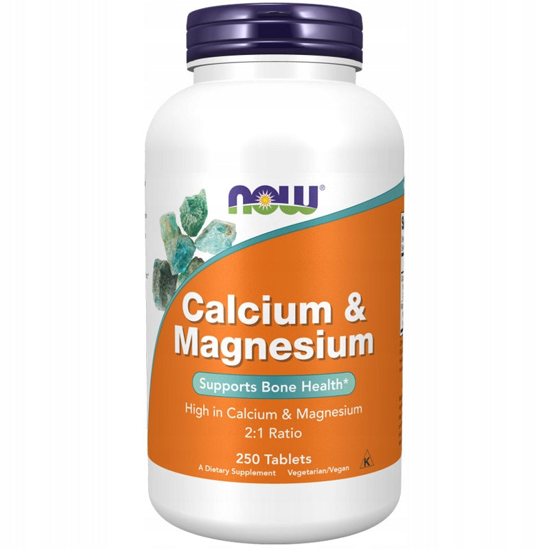 NOW Calcium&Magnesium 250tabs STRENGTHENS BONE TEETH