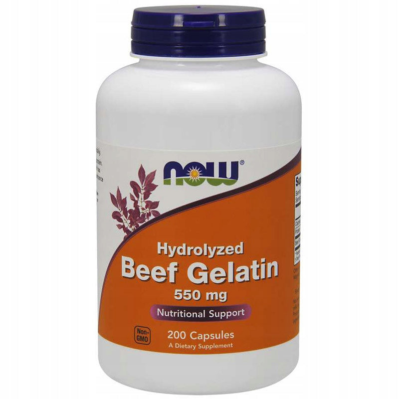 NOW FOODS Beef Gelatin 550 mg (200 caps.) Brand Now foods