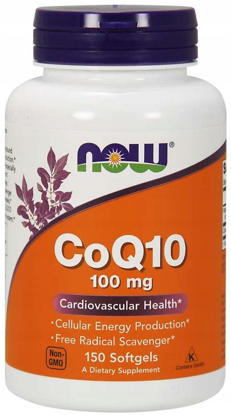 NOW FOODS CoQ10 100 mg coenzyme Q10 150 capsules