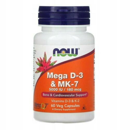 NOW FOODS Mega D3 & MK-7 (60 caps.) Manufacturer code 0384