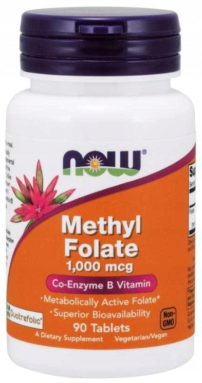 NOW FOODS Methyl Folate Folic Acid vitamin b 90 tablets