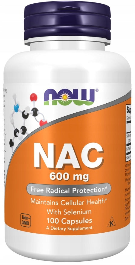 NOW FOODS NAC 600 MG 100vk N-ACETYL L-CYSTEINE USA