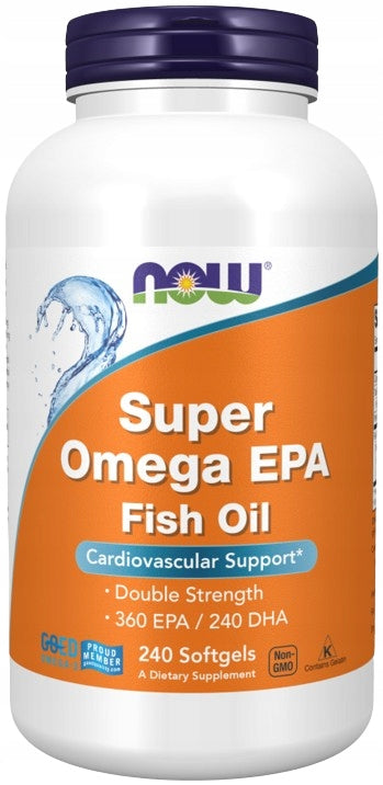 NOW FOODS SUPER OMEGA EPA DHA fish oil tran 240 kaps.