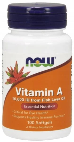NOW FOODS VITAMIN A 10000 IU 100 SOFTGELS