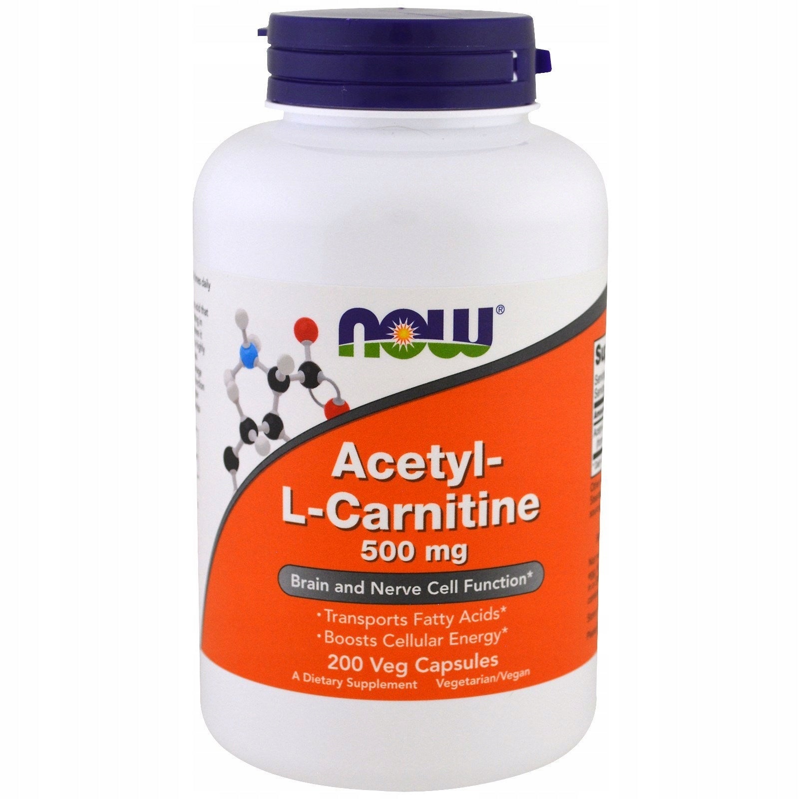 NOW Foods ACETYL L-CARNITINE ALC 500mg ALCAR CARNITINE SLIMMING 200caps Manufacturer code 733739000842