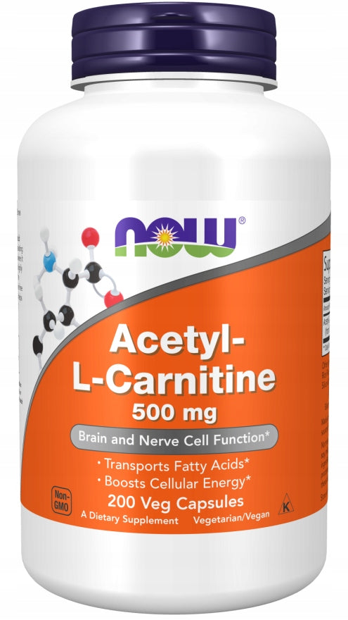NOW Foods ACETYL L-CARNITINE ALC 500mg ALCAR CARNITINE SLIMMING 200caps
