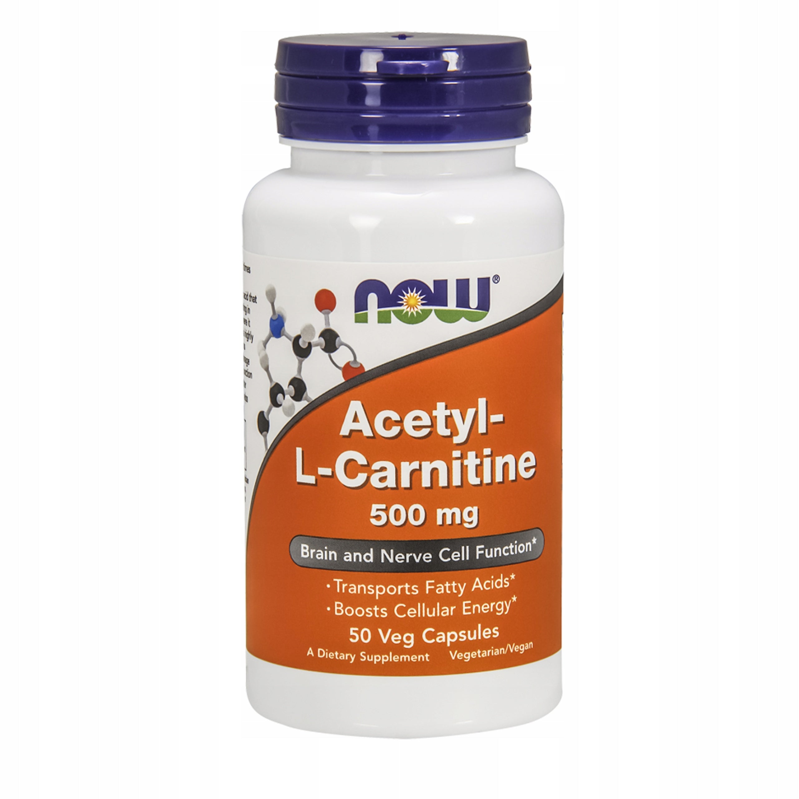 NOW Foods ACETYL L-CARNITINE ALC 500mg ALCAR CARNITINE SLIMMING 50caps Manufacturer code 733739000750