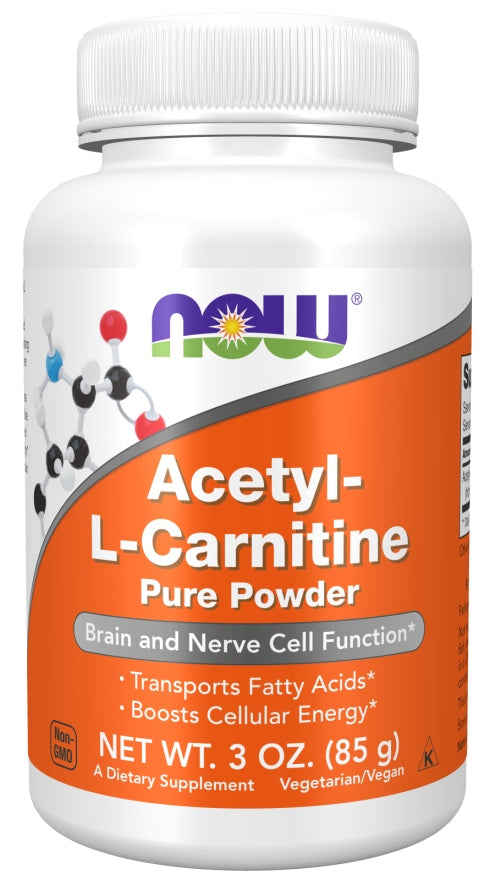 NOW Foods ACETYL L-CARNITINE ALLC ALCAR CARNITINE PURE POWDER 85g