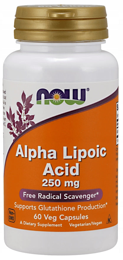 NOW Foods Alpha Lipolic Acid 250mg Alpha Lipoic Acid 60 VEGG CAPS. Brand Now foods