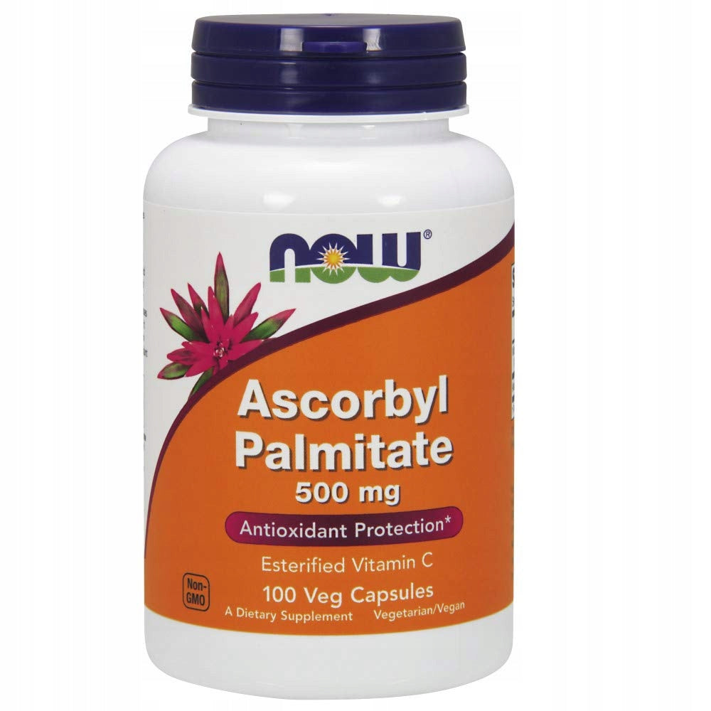 NOW Foods Ascorbyl Palmitate 500mg Ascorbic Acid Vitamin C 100 VEG CAPS Brand Now foods