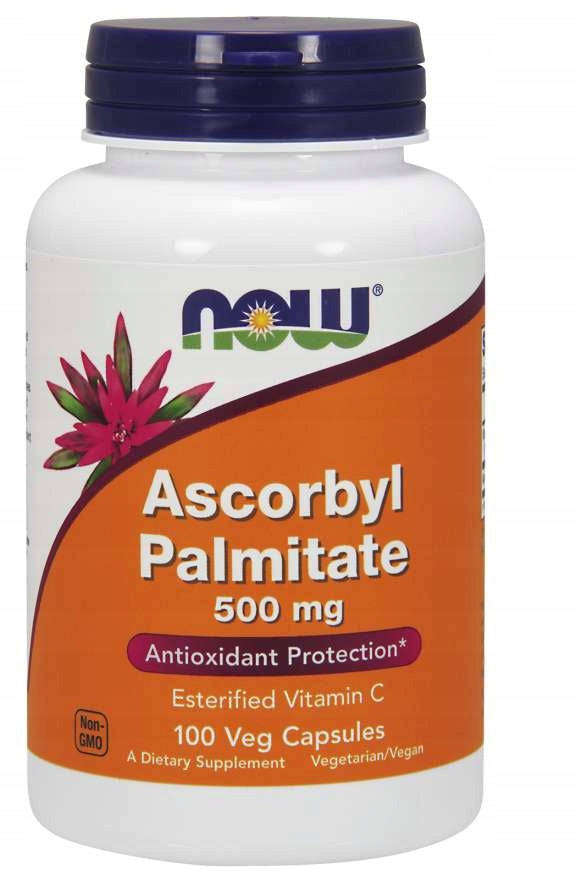 NOW Foods Ascorbyl Palmitate 500mg Ascorbic Acid Vitamin C 100 VEG CAPS