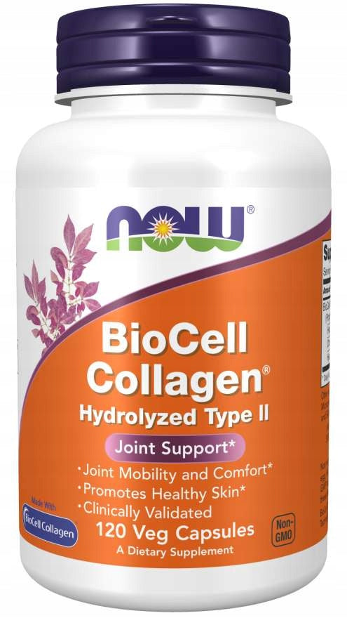NOW Foods - BioCell Hydrolyzed Collagen Type II 120 kaps