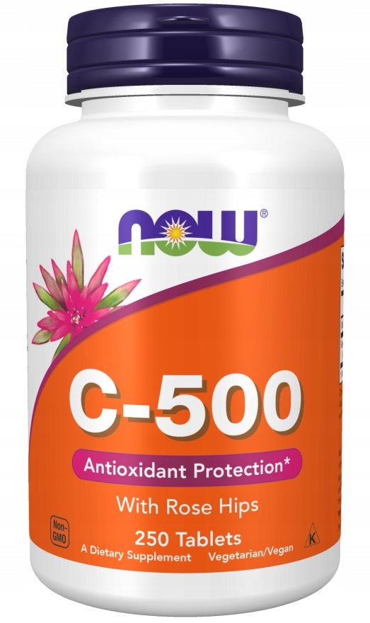 NOW Foods C-500 250 Tablets VITAMIN C WILD ROSE