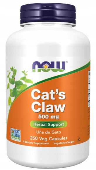 NOW Foods CAT'S CLAW Resistance Detox Vilcacora CAT'S CLAW 500mg 250vegekaps Brand Now foods