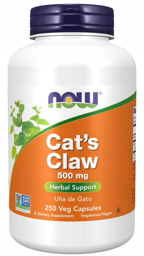 NOW Foods CAT'S CLAW Resistance Detox Vilcacora CAT'S CLAW 500mg 250vegekaps