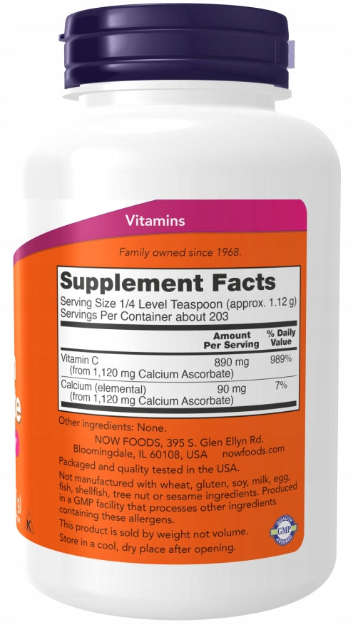 NOW Foods Calcium Ascorbate CALCIUM WIT.C BIOAVAILABLE IN POWDER 227g EAN (GTIN) 733739007520