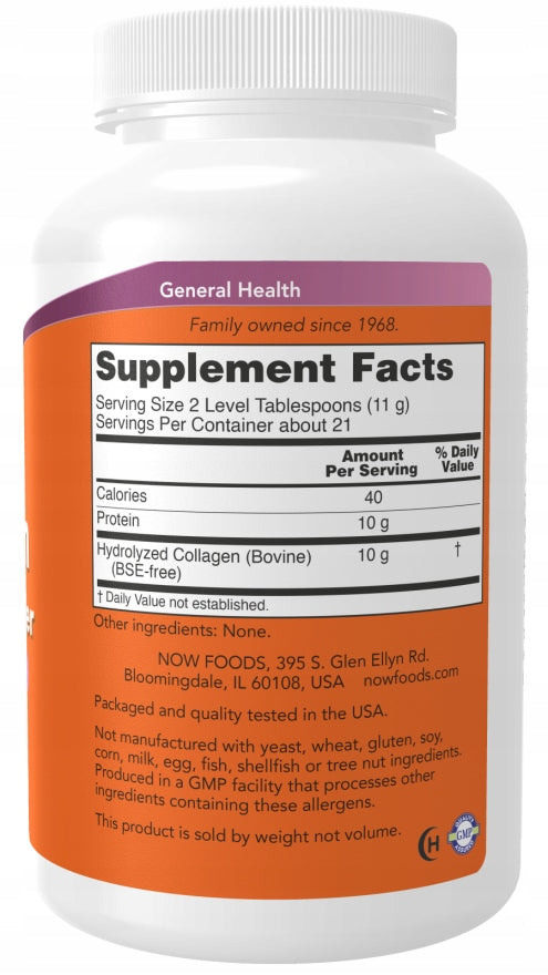 NOW Foods Collagen COLLAGEN TYPE I and III POWDER LEATHER JOINTS CARTILAGE 227g EAN (GTIN) 733739030863