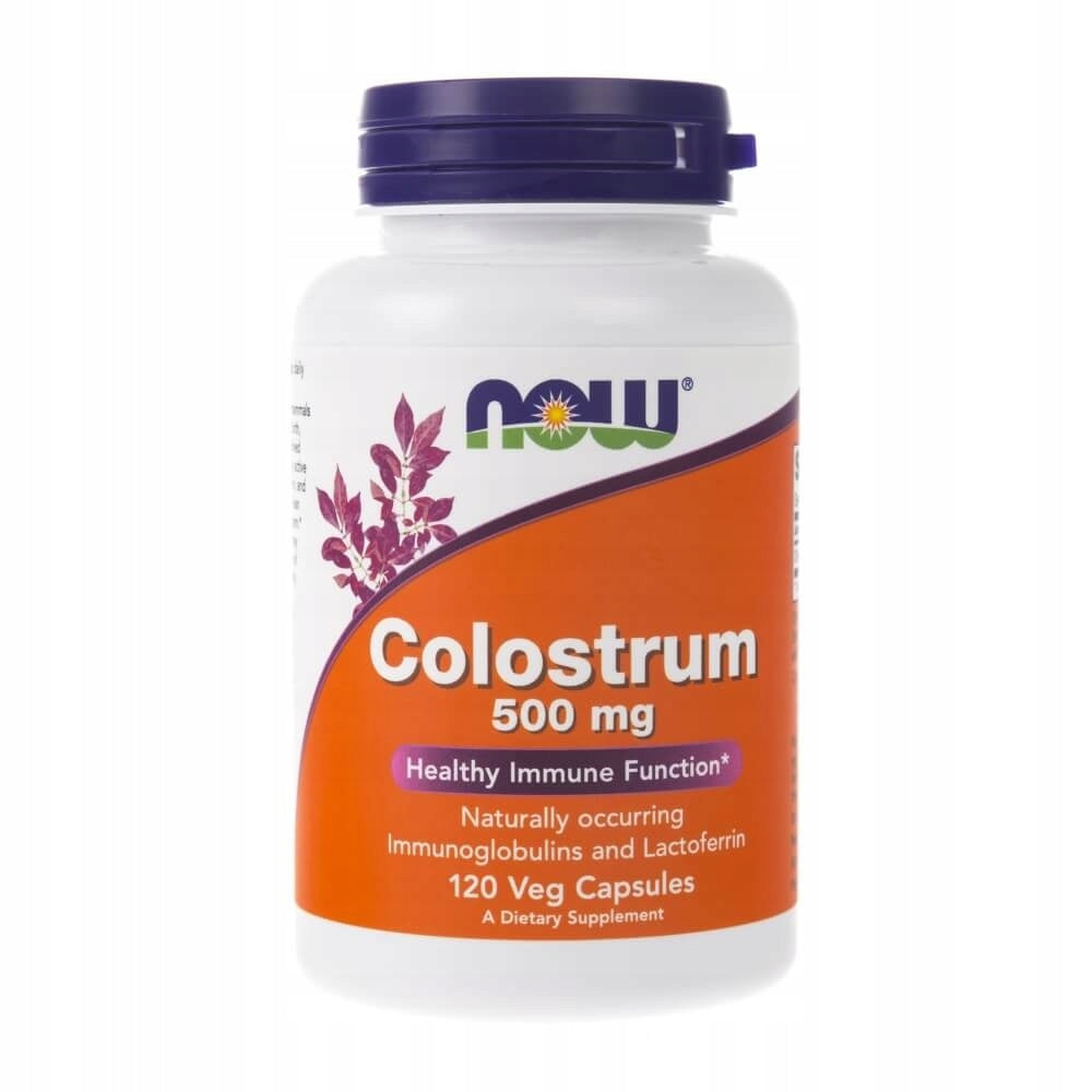 NOW Foods Colostrum 500mg BOVINE COLOSTRUM DETOX RESISTANCE 120caps Expiration date not specified