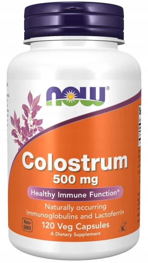 NOW Foods Colostrum 500mg BOVINE COLOSTRUM DETOX RESISTANCE 120caps