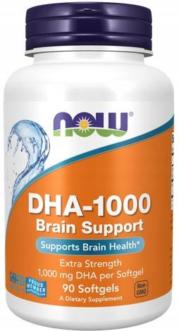 NOW Foods DHA 1000mg OMEGA-3 HIGH DOSE! BRAIN WORK 90caps EAN (GTIN) 733739016140