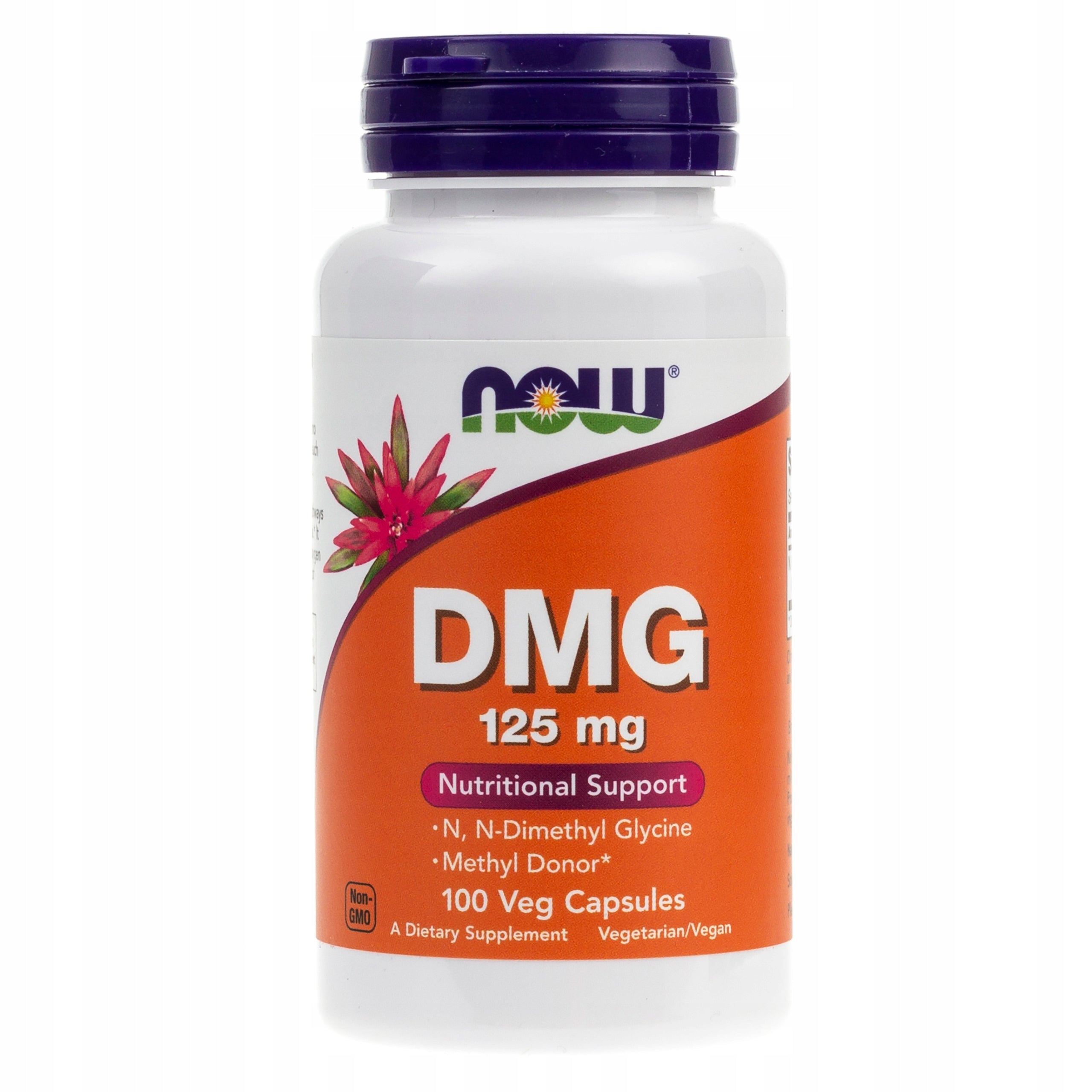 NOW Foods DMG N, N-dimethyl Glycine 125mg Methyl Source 100 VEGG CAPS Brand Now foods