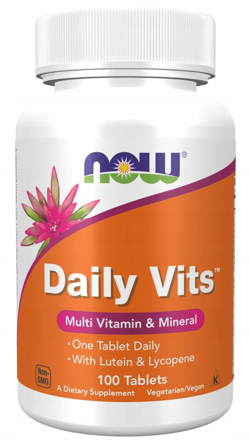 NOW Foods Daily Vits Daily Multi Vitamin Minerals Rich Composition 100tab