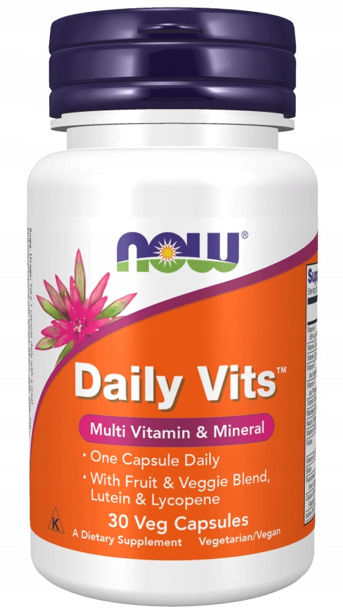 NOW Foods Daily Vits Daily Multi Vitamin Minerals Rich Composition 30caps Manufacturer code 733739037756