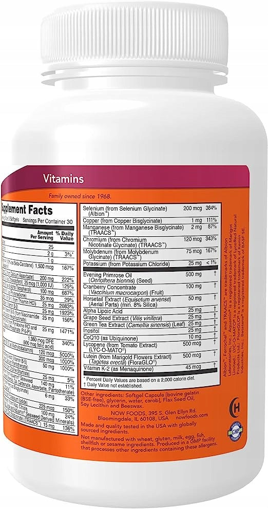 NOW Foods EVE Superior Multivitamin 90 capsules Brand Now foods