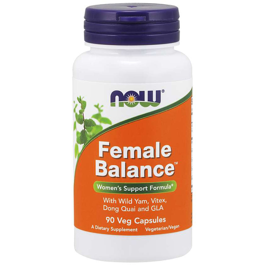 NOW Foods Female Balance GLA MENOPAUSE HORMONES BALANCE PMS 90k Packaging status original