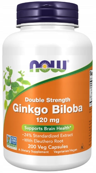 NOW Foods Ginkgo Biloba 120mg Ginkgo Extract 24% 200k EAN (GTIN) 733739046819