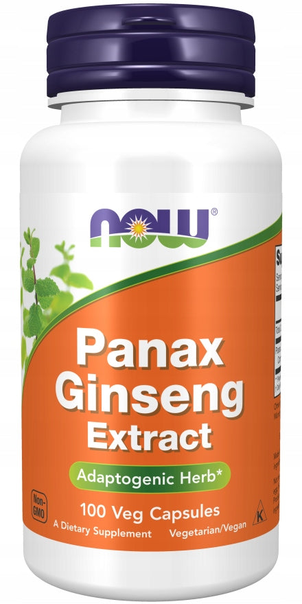 NOW Foods Ginseng Korean Root Panax Ginseng 500mg Potency 100 kap