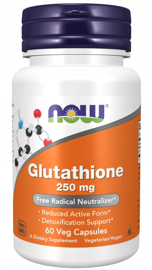 NOW Foods Glutathione 250mg GLUTATHIONE GSH MUSCLES DETOX VEGE 60caps
