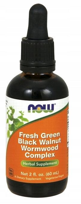 NOW Foods Green Black Walnut, Wormwood, Clove Complex 59 ml Manufacturer code 4982