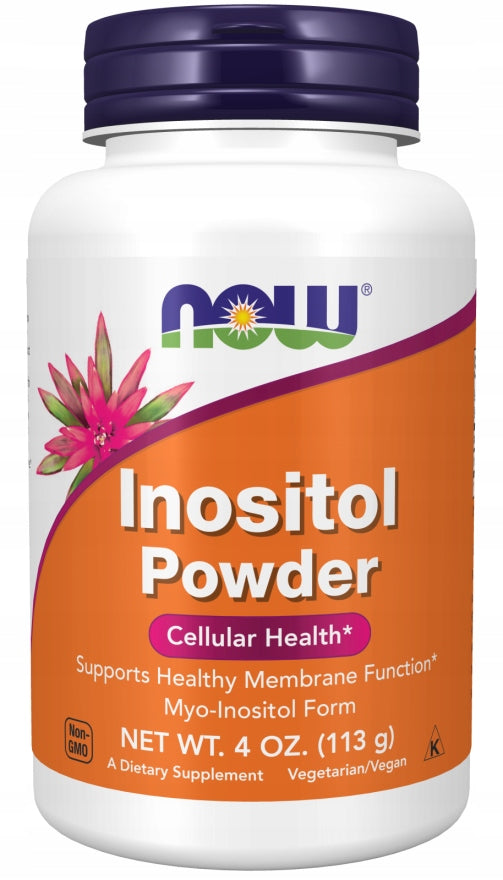 NOW Foods Inositol Powder 113g Vitamin B8 Stress Cholesterol Hair