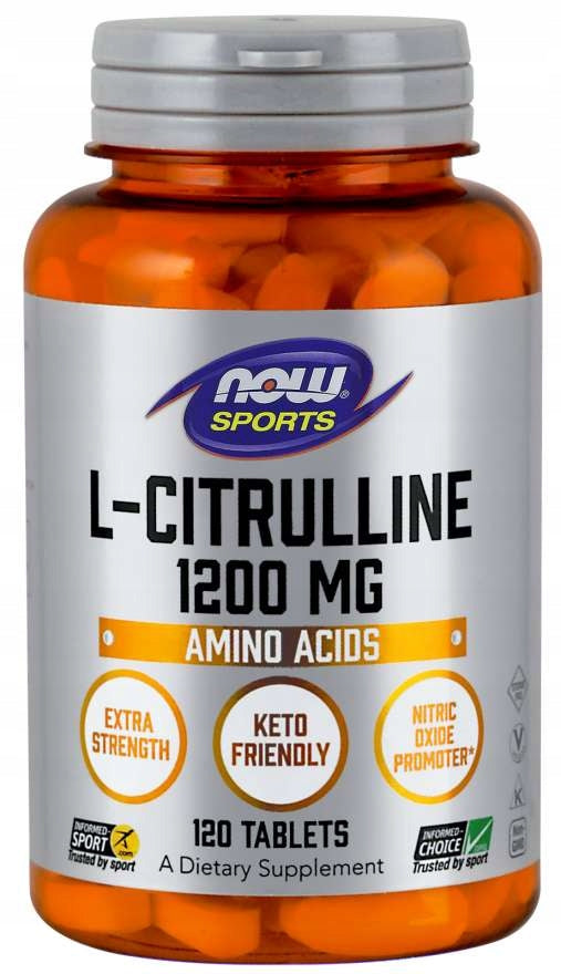 NOW Foods L-Citrulline 1200mg CITRULLINE AMINO ACIDS PUMP 120tab Expiration date at least six months from the date of purchase