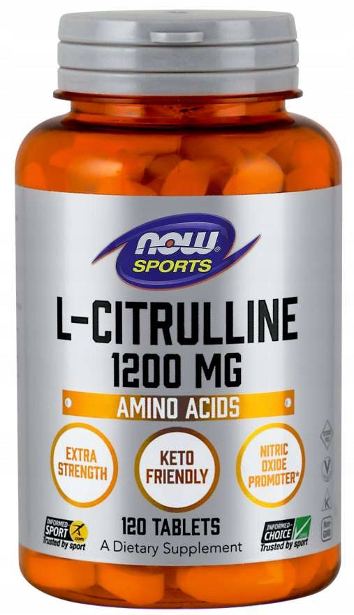 NOW Foods L-Citrulline 1200mg CITRULLINE AMINO ACIDS PUMP 120tab