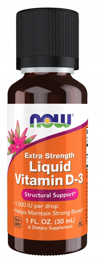 NOW Foods Liquid Vitamin D-3 Vitamin D3 1000 IU 30 ml