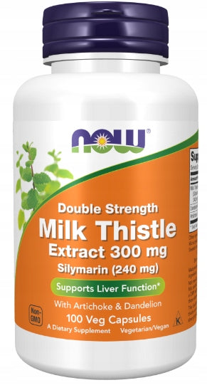 NOW Foods MILK THISTLE 300mg Dandelion 100mg Artichoke 50mg 100 vegekaps EAN (GTIN) 733739047397