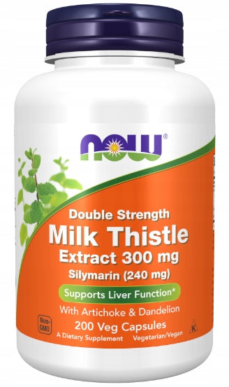 NOW Foods MILK THISTLE 300mg Dandelion 100mg Artichoke 50mg 200 vegekaps EAN (GTIN) 733739047533