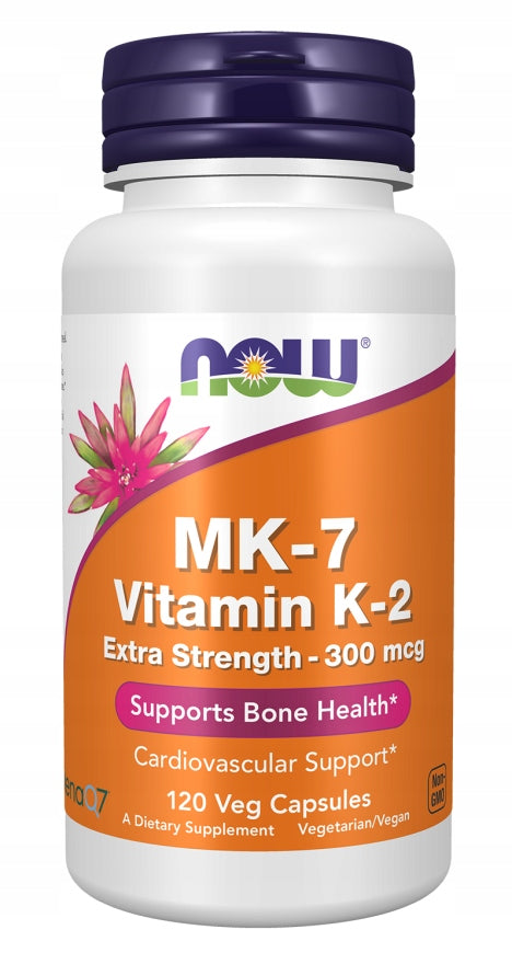 NOW Foods MK-7 Vitamin K-2 300 mcg 120 capsules