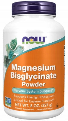NOW Foods Magnesium Bisglycinate MAGNESIUM FATIGUE POWDER 227g Brand Now foods