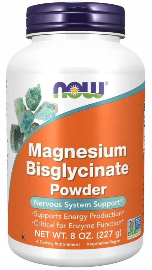 NOW Foods Magnesium Bisglycinate MAGNESIUM FATIGUE POWDER 227g