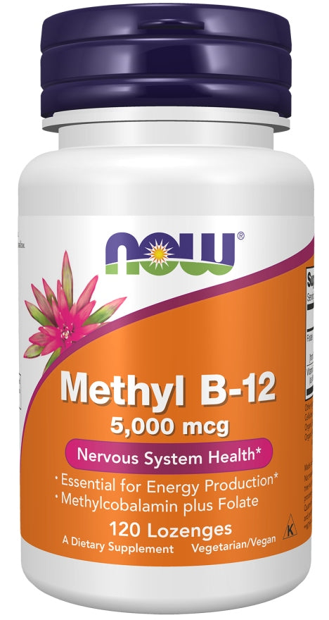 NOW Foods Methyl B12 5000 mcg VITAMIN B12 120