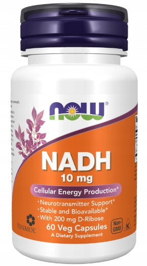 NOW Foods NADH 10mg ANTIOXIDANT NERVOUS SYSTEM BRAIN 60 kaps EAN (GTIN) 733739031037