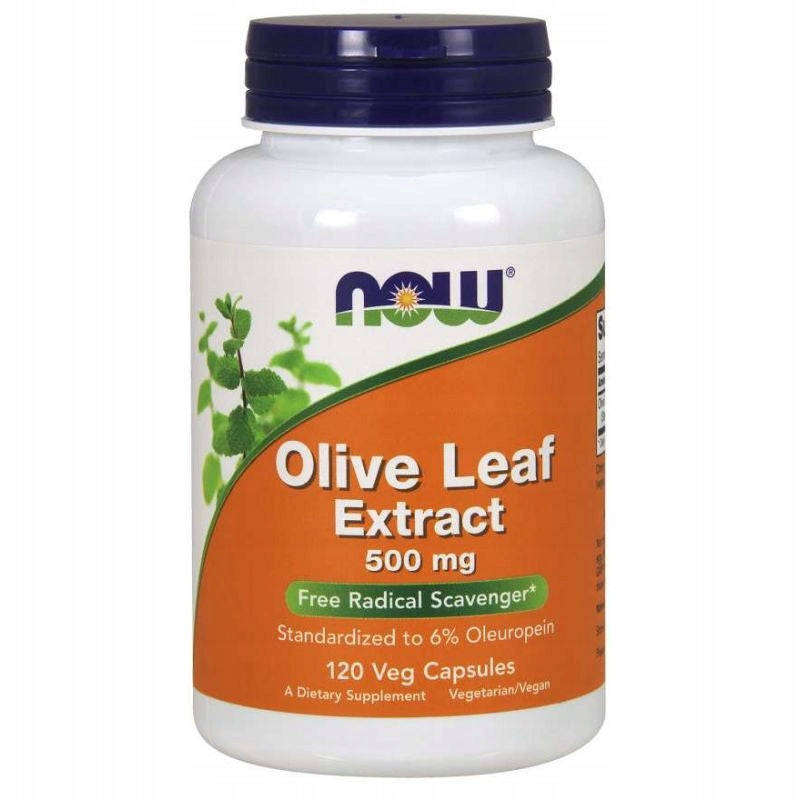 NOW Foods Olive Leaf Extract Olive Leaf 500mg VEGE RESISTANCE 120caps Expiration date not specified