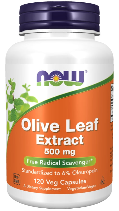 NOW Foods Olive Leaf Extract Olive Leaf 500mg VEGE RESISTANCE 120caps