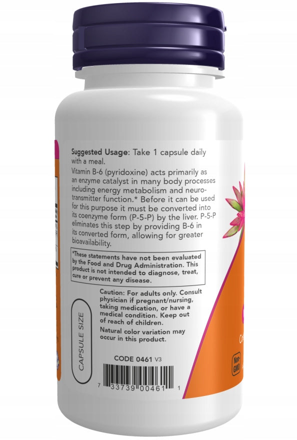 NOW Foods P-5-P 50mg VITAMIN B-6 REGULATION HOMOCYSTEINE 90k Manufacturer code 733739004611