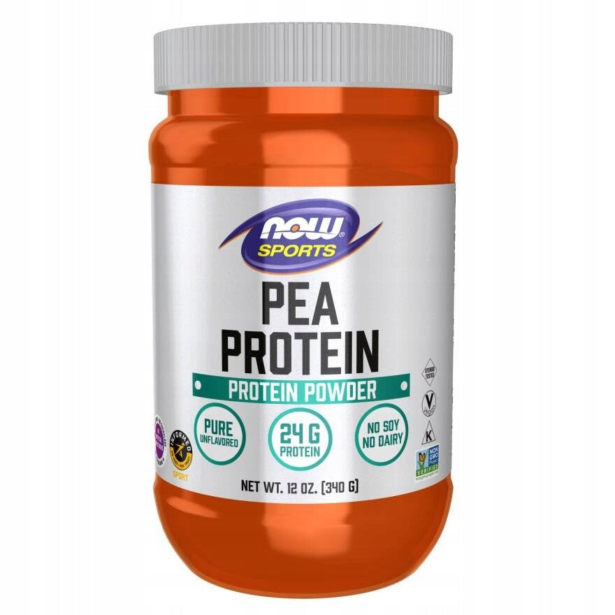 NOW Foods Pea Protein 340g pea protein vegan vegetable isolate