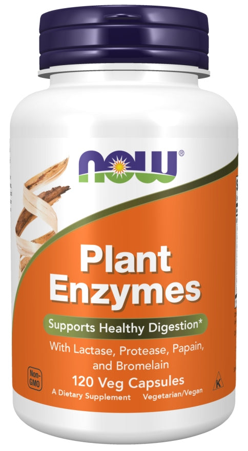 NOW Foods Plant Enzymes NATURAL PLANT ENZYMES DIGESTION VEGE 120cap