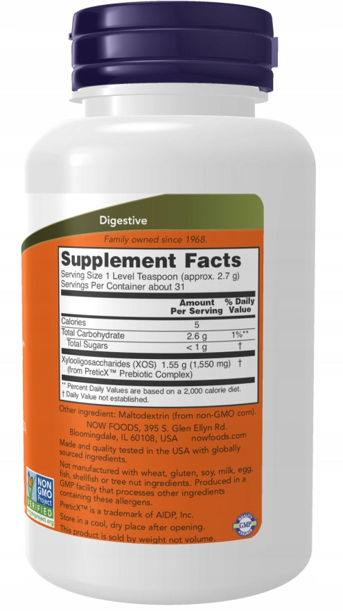 NOW Foods Prebiotic Bifido Boost PREBIOTIC DIGESTION POWDER 85g Brand Now foods